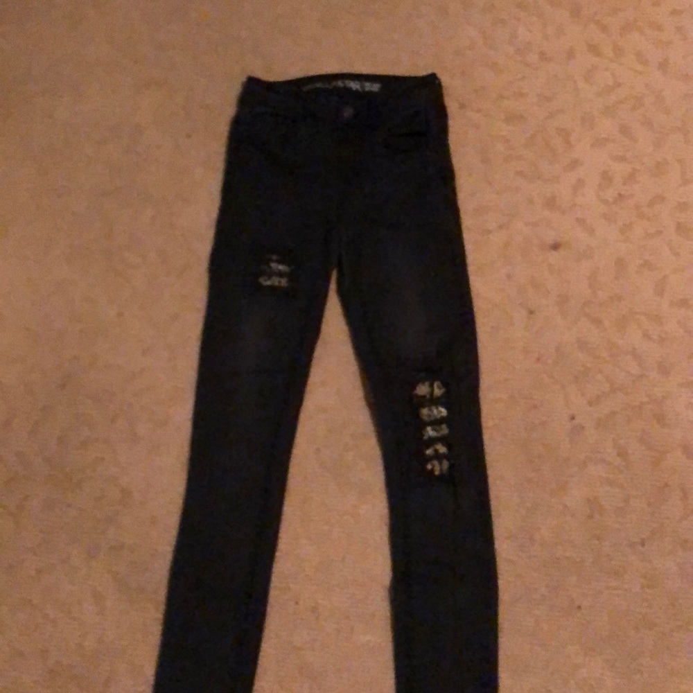 Black ripped jeans